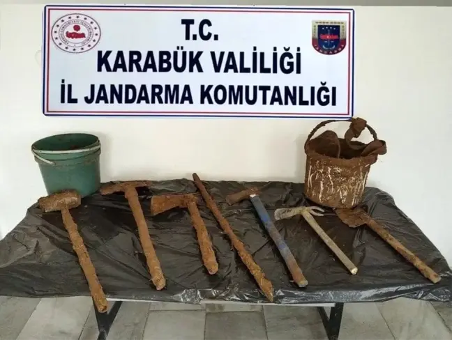 Karabük'te Kaçak Kazı Yapan 3 Kişi Yakalandı