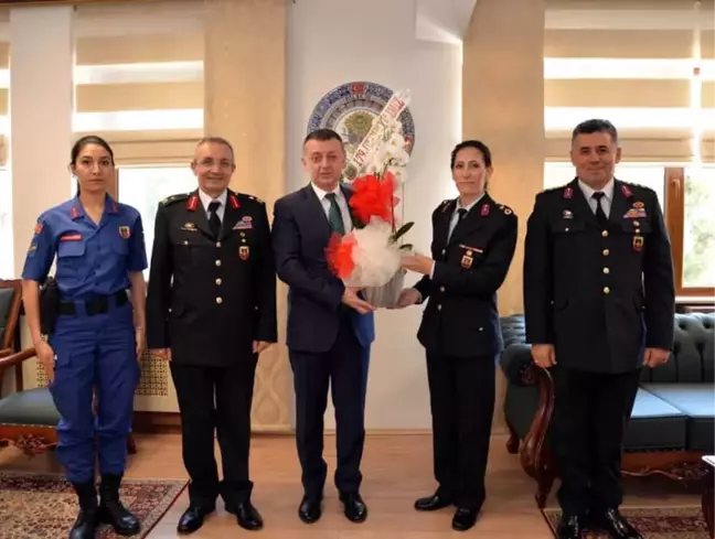 Jandarmadan Vali Büyükakın'a 179'uncu Yıl Ziyareti