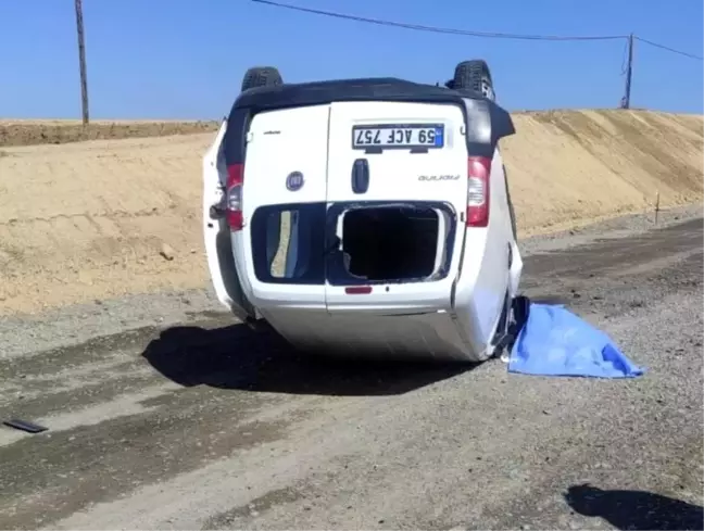 Muratlı-Tekirdağ yolunda takla atan araçta 1 kişi hayatını kaybetti