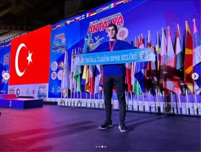 Muaythai Avrupa Kupası'nda Milaslı Sporcu Sergen Donka İkinci Oldu