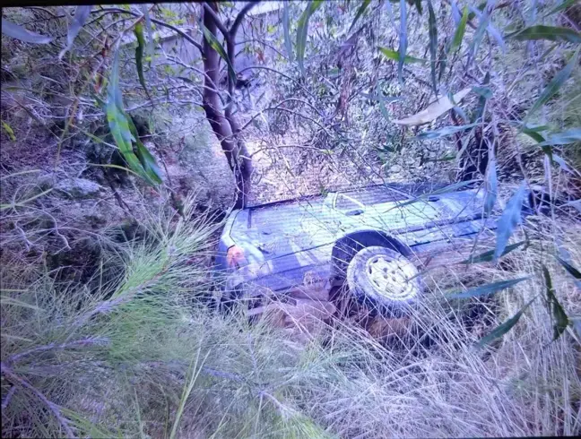 Manavgat'ta Devrilen Otomobilin Sürücüsü Yaralandı