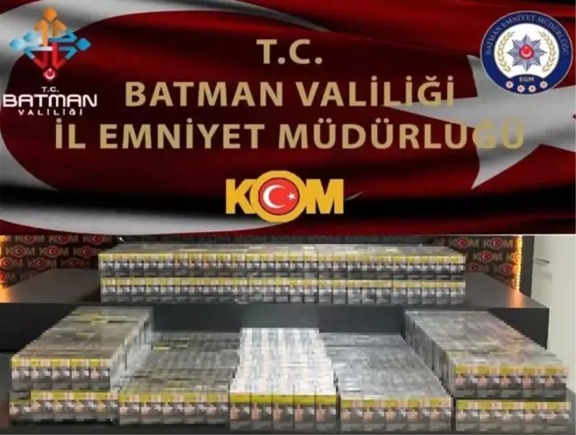 Batman'da Kaçak Sigara Operasyonu: 1940 Paket Ele Geçirildi