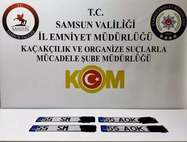 Samsun'da Sahte Plaka Operasyonu: 2 Gözaltı