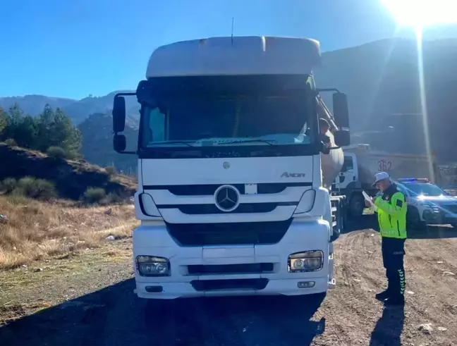 Adıyaman'da Ağır Tonajlı Araçlara Denetim