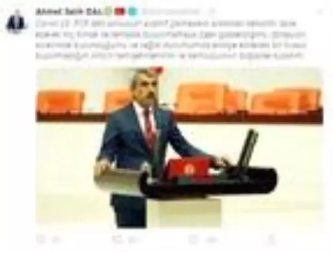 Kilis Milletvekili Ahmet Salih Dal'ın koronavirüs testi pozitif çıktı