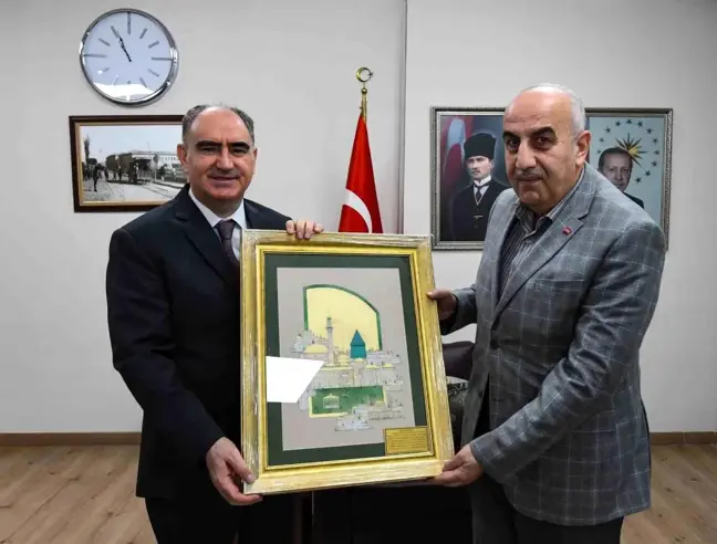 İHA Genel Müdürü Hamit Arvas, Konya Valisi Vahdettin Özkan'ı ziyaret etti
