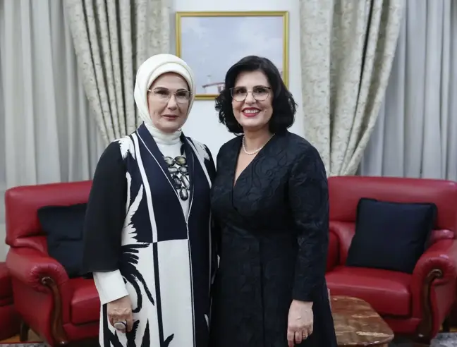 Emine Erdoğan, Arnavutluk Cumhurbaşkanı'nın eşi Armanda Begay ile görüştü