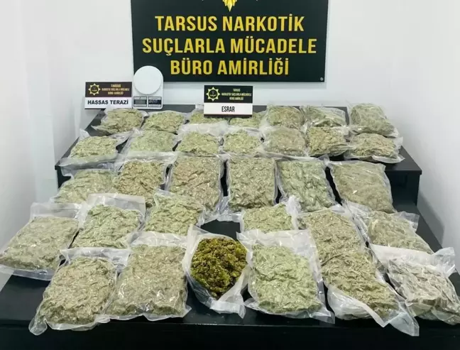 Mersin ve Adana'da Uyuşturucu Operasyonu: 33 Kilogram Esrar Ele Geçirildi