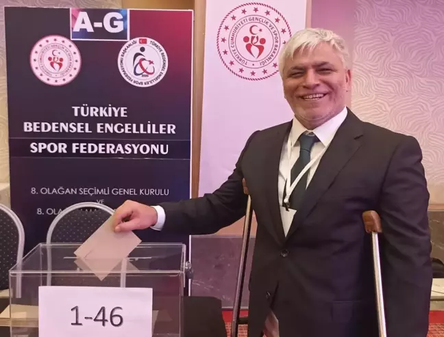 Alpaslan Erkoç, Bedensel Engelliler Spor Federasyonu Başkanı Seçildi