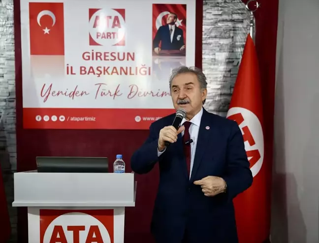 ATA Parti Genel Başkanı Zeybek, Giresun'da Teşkilat Açılışı Yaptı