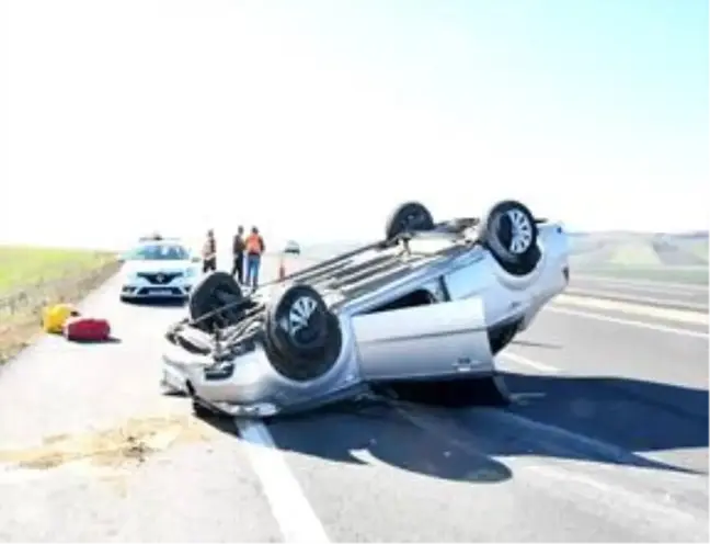 Tekirdağ'da otomobil devrildi: 6 yaralı
