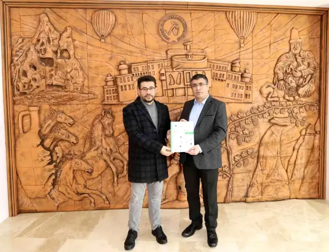 Eğitim-Bir-Sen Nevşehir Şube Başkanı Mustafa Çiftci'den Rektör Aktekin'e ziyaret