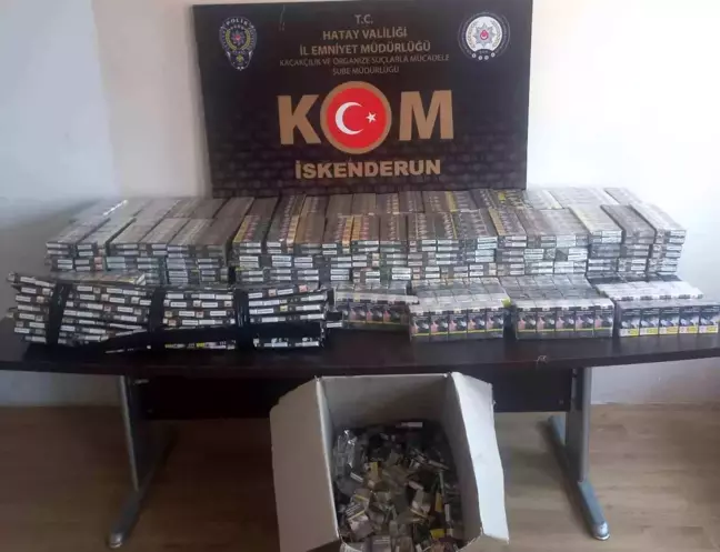 Hatay'da Kaçak Sigara Operasyonu: 4 Bin 90 Paket Ele Geçirildi