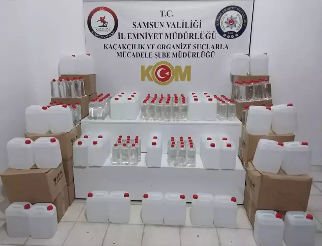 Samsun'da Kaçakçılık Operasyonu: 1000 Litre Etil Alkol Ele Geçirildi