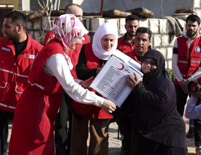 Türk Kızılay'dan İdlib'e İnsani Yardım Ziyareti