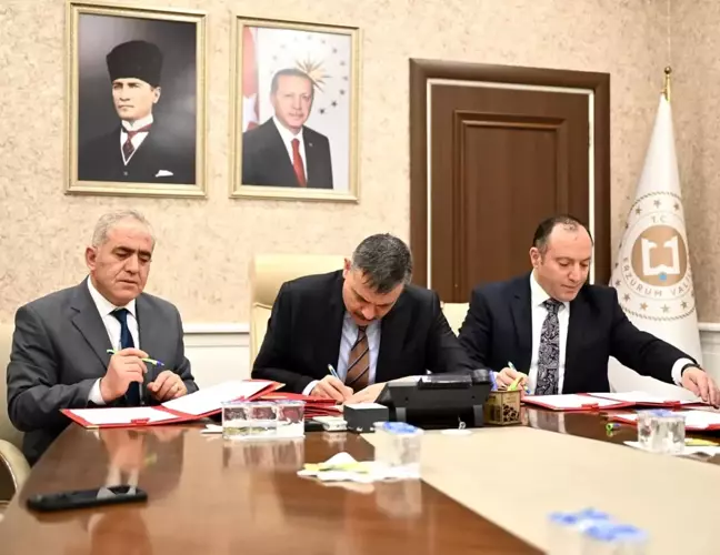 Erzurum'a İki Yeni Okul Projesi İçin Protokol İmzalandı