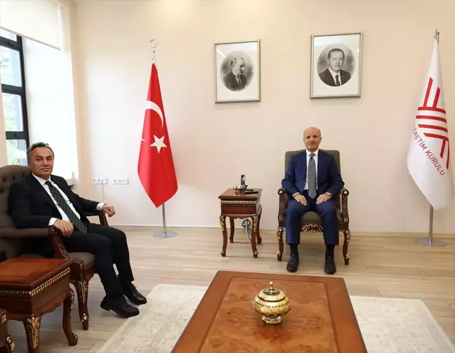 TOGÜ Rektörü Prof. Dr. Fatih Yılmaz, YÖK Başkanı Prof. Dr. Erol Özvar'ı ziyaret etti