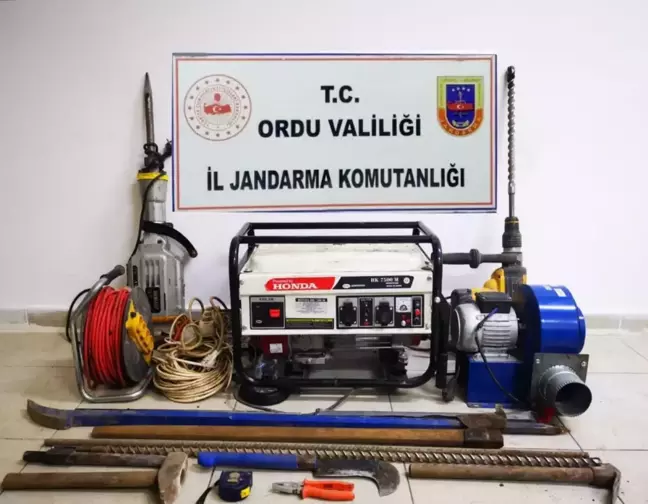 Ordu'da izinsiz kazı yapan 3 kişi suçüstü yakalandı