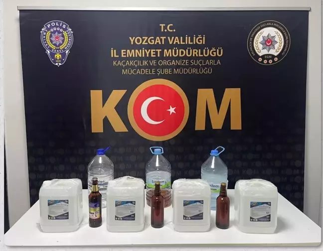 Yozgat'ta Sahte Alkol Operasyonu: 1 Şüpheli Yakalandı