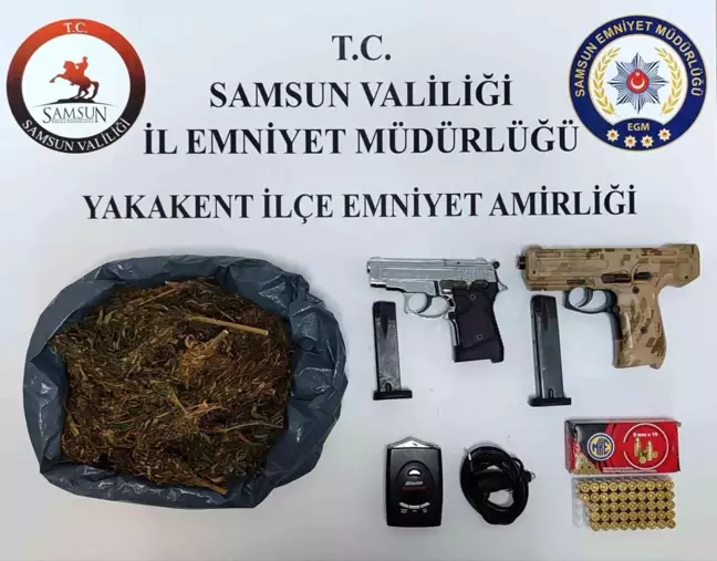 Samsun'un Yakakent İlçesinde Uyuşturucu ve Silah Operasyonu: 6 Gözaltı