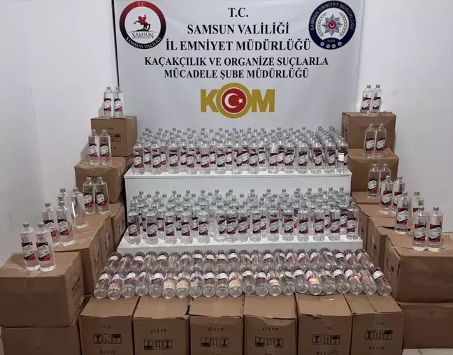 Samsun'da Yasa Dışı Alkol Ticareti Operasyonu: 1 Ton Etil Alkol Ele Geçirildi