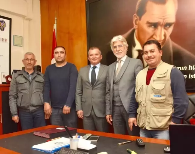 Lapseki'de Basın Mensuplarından Jandarma ve Emniyete Ziyaret