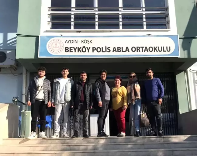 Köşk Mesleki ve Teknik Anadolu Lisesi Öğrencileri, Ortaokulun Duvarlarını Renklendirdi