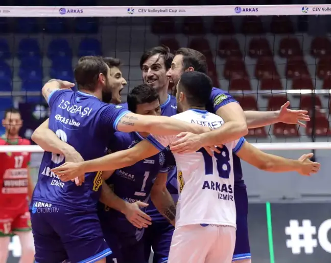 Arkas Spor Erkek Voleybol Takımı CEV Kupası'nda Yunanistan temsilcisi Olympiakos'u konuk edecek