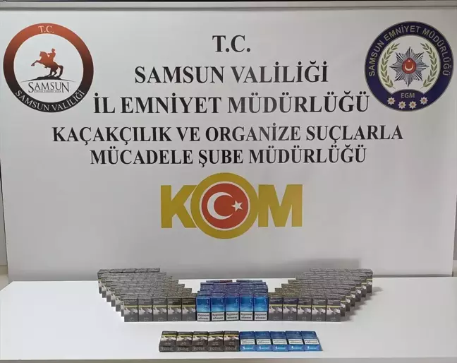 Samsun'da Kaçak Tütün Operasyonu: 184 Paket Gümrük Kaçağı Sigaraya El Konuldu