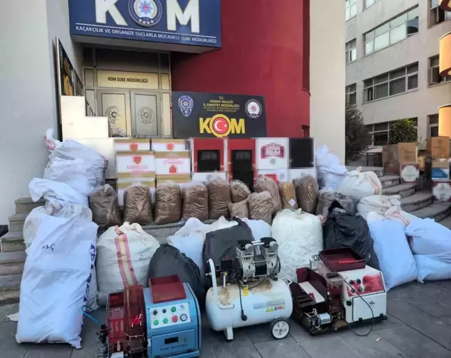 Adana'da Kaçak Tütün Operasyonu: 653 Kilogram Ele Geçirildi