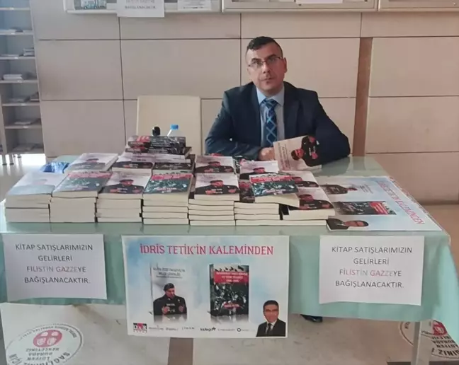 İdris Tetik, kitaplarının satış gelirini Gazze'ye bağışlayacak