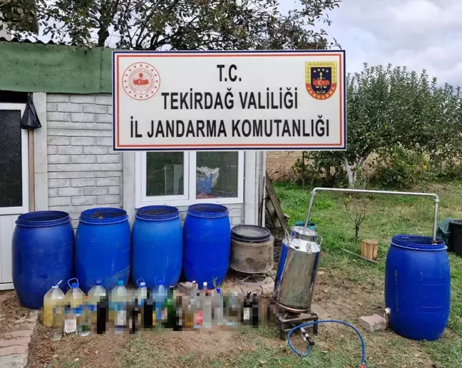 Tekirdağ'da Sahte İçki Operasyonu: 558 Litre Ele Geçirildi