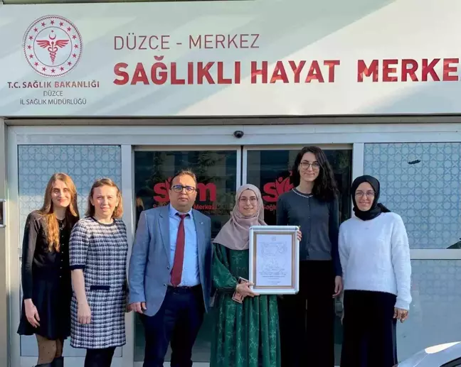 Düzce Merkez Sağlıklı Hayat Merkezi, 'Bebek Dostu' Unvanını Kazandı