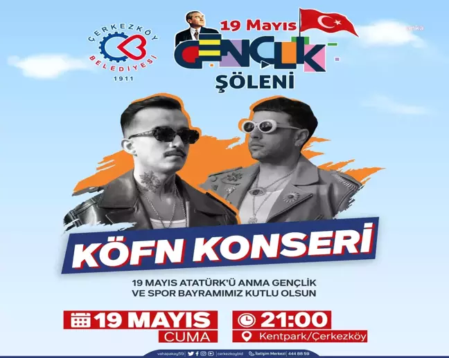 Çerkezköy'de 19 Mayıs etkinlikleri başlıyor