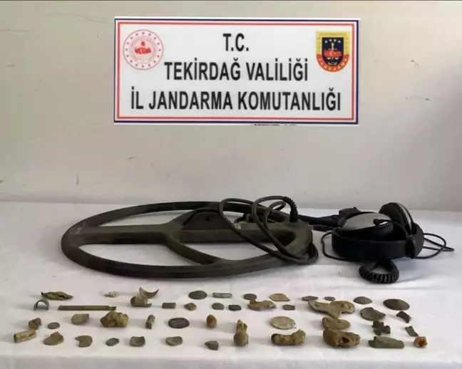 Tekirdağ'da tarihi eser kaçakçılarına operasyon: 2 gözaltı