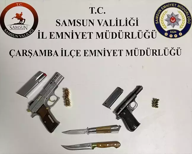 Samsun'da silahlı ve bıçaklı kavga: 4 şüpheli gözaltına alındı