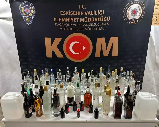 Eskişehir’de Kaçak İçki Operasyonu: 2 Gözaltı