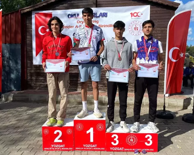 Düzceli Sporcular Okul Sporları Gençler Oryantiring Türkiye Şampiyonasında 2 Madalya Kazandı
