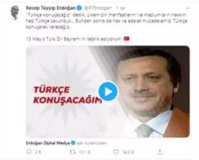 Cumhurbaşkanı Erdoğan'dan