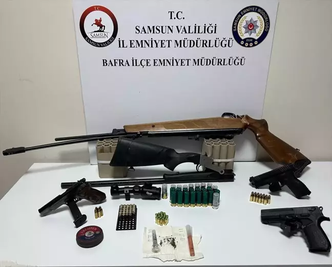 Samsun'da Silah ve Uyuşturucu Operasyonu: 3 Kişi Yakalandı