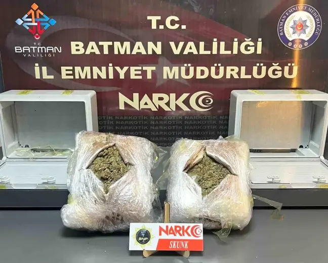 Batman'da Uyuşturucu Operasyonu: 6 Kilo 857 Gram Ele Geçirildi