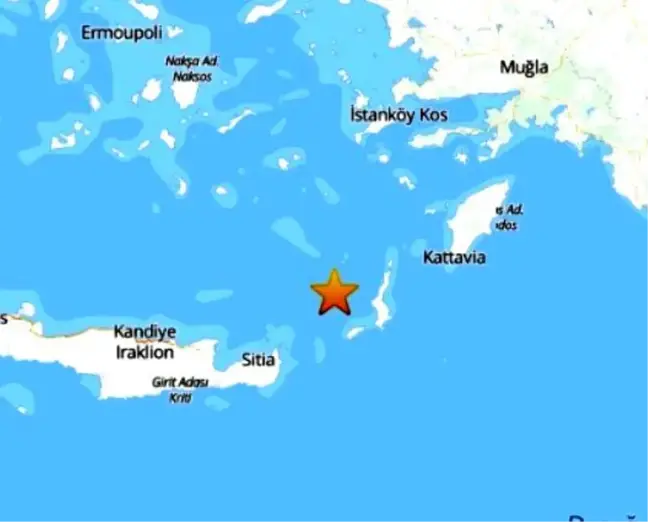 Ege Denizi'nde 4.4 Şiddetinde Deprem