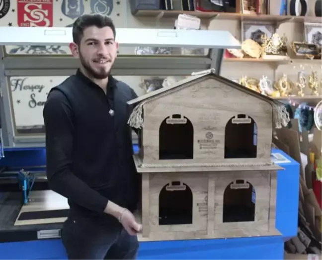 Sivas'ta genç girişimciden 'kedi oteli'