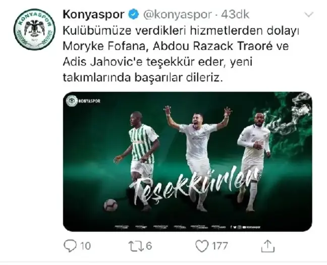 Konyaspor'da Traore ile yollar resmen ayrıldı