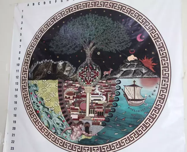 Dünyanın en büyük taban mozaiği Expo 2021'i hazırlanıyor