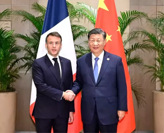 Xi Jinping ve Emmanuel Macron'dan Güçlü İkili İlişkiler Vurgusu