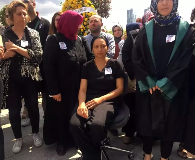Ümraniye'de başından vurularak öldürülen avukat için adliyede cenaze töreni