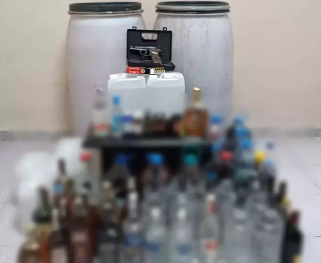 Tekirdağ'da 168 Litre Sahte İçki ve 55 Litre Etil Alkol Ele Geçirildi