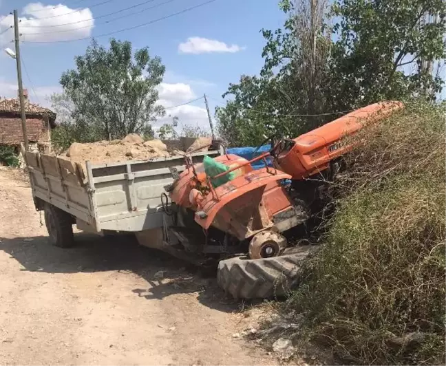 Devrilen traktörün altında kalan sürücüsü öldü