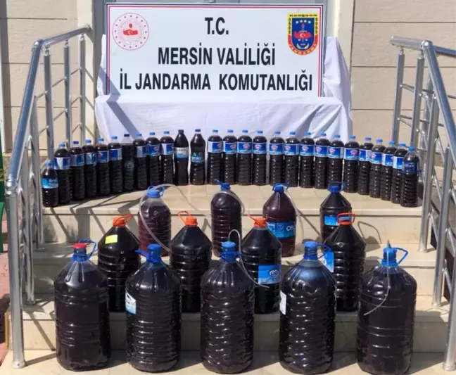 Mersin'de 200 litre sahte içki ele geçirildi